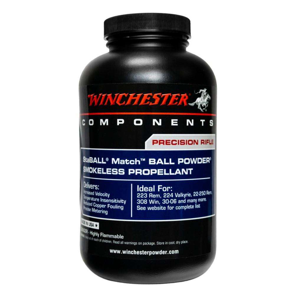 WINCHESTER SMOKELESS POWDER STABALL MATCH 1LB ( 10 PER CASE )